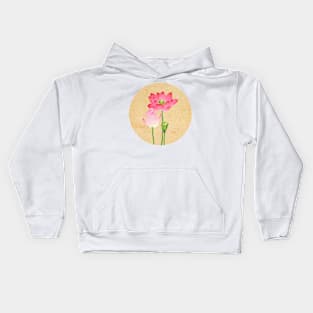 Minhwa: Lotus Flowers A Type Kids Hoodie